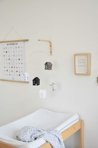 Mobile "Maisonnettes" Noir & Blanc – Image 4