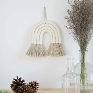 Arc-en-ciel Beige & Blanc