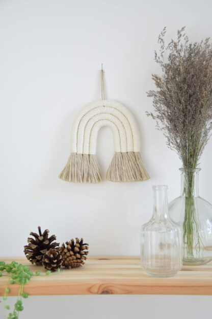 Arc-en-ciel Beige & Blanc