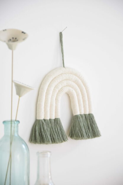 Arc-en-ciel Vert & Blanc – Image 2