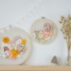 Tableau textile "Beige & Rosé" – Image 2