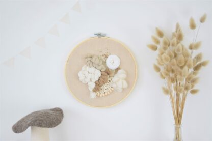 Tambour décoratif "Naturel & Doré"