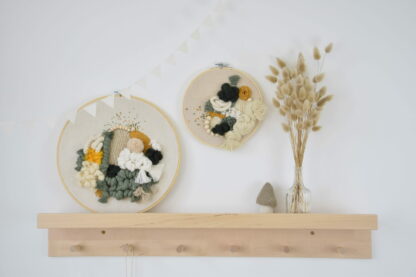 Tableau textile décoratif "Kaki & Moutarde" – Image 3