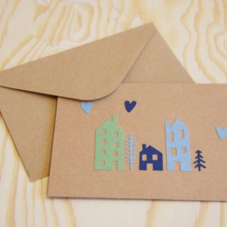 Carte double "Maisonnettes"