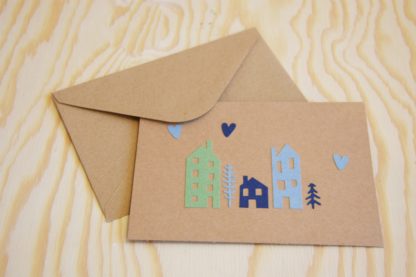 Carte double "Maisonnettes"