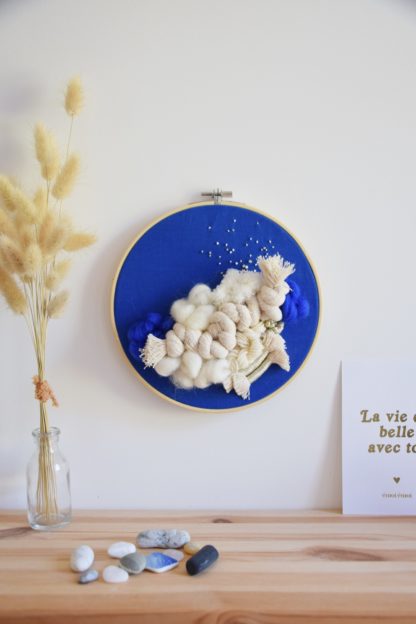 Tableaux textiles - Collection "BLUE THERAPY" – Image 4