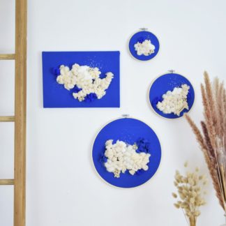 Tableaux textiles - Collection "BLUE THERAPY"