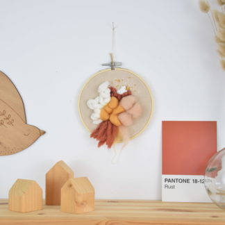 Tableau textile Terracotta & Ocre