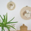 Tableau textile Beige et Blanc