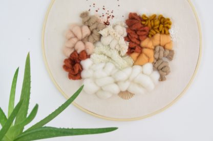 Tableau textile Ocre et Terracotta #2 – Image 2