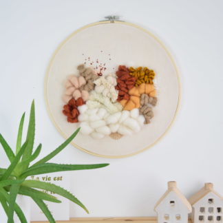 Tableau textile Ocre et Terracotta #2