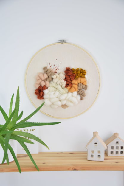 Tableau textile Ocre et Terracotta #2