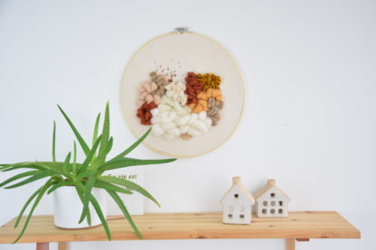 Tableau textile Ocre et Terracotta #2 – Image 3
