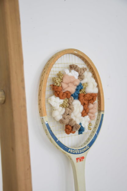 Raquette tissée - Bleu & Camel – Image 2