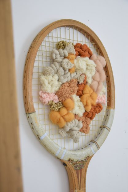 Raquette tissée - Camel & Beige – Image 2
