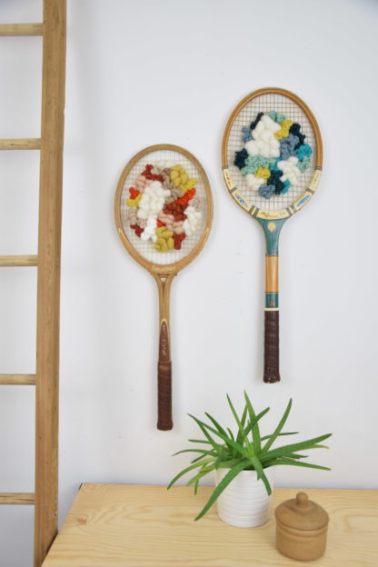Raquette tissée - Vert & Bleu – Image 3