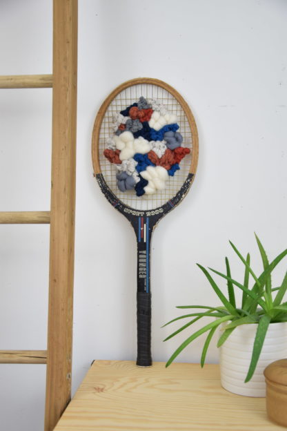 Raquette "Junior" tissée - Bleu