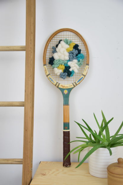 Raquette tissée - Vert & Bleu – Image 2
