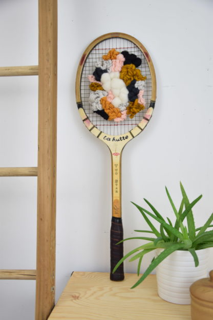 Raquette tissée - Camel & Anthracite – Image 3