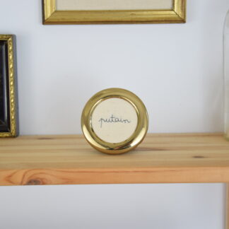 Mini broderie "putain"