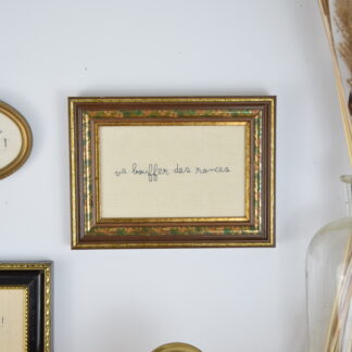 Broderie "va bouffer des ronces"