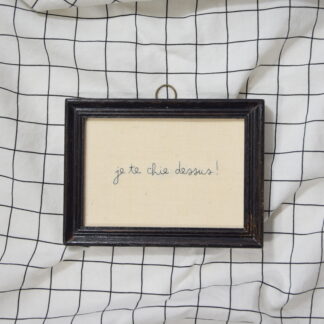 Broderie "je te chie dessus"