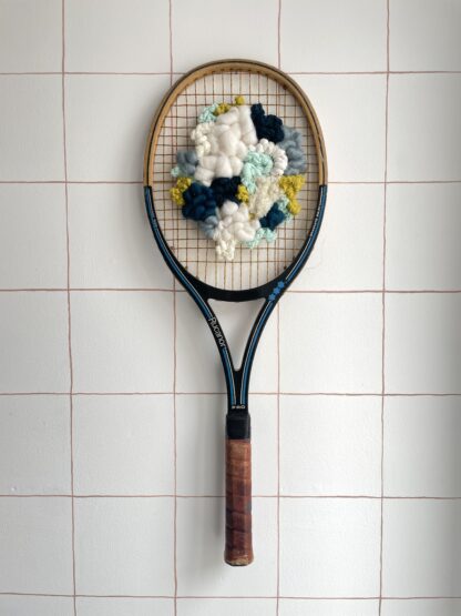 Raquette tissée - Bleu, blanc & jaune – Image 2