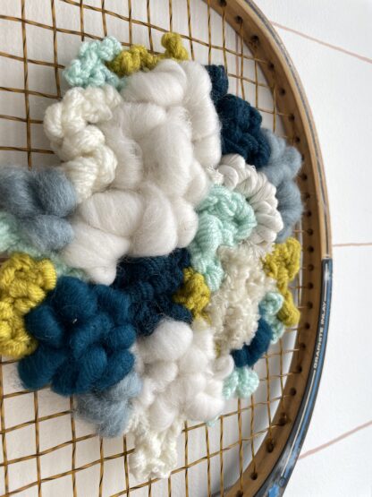 Raquette tissée - Bleu, blanc & jaune – Image 3