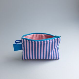 TIPOCHETTE MINI - Porte monnaie rayures rose & bleu