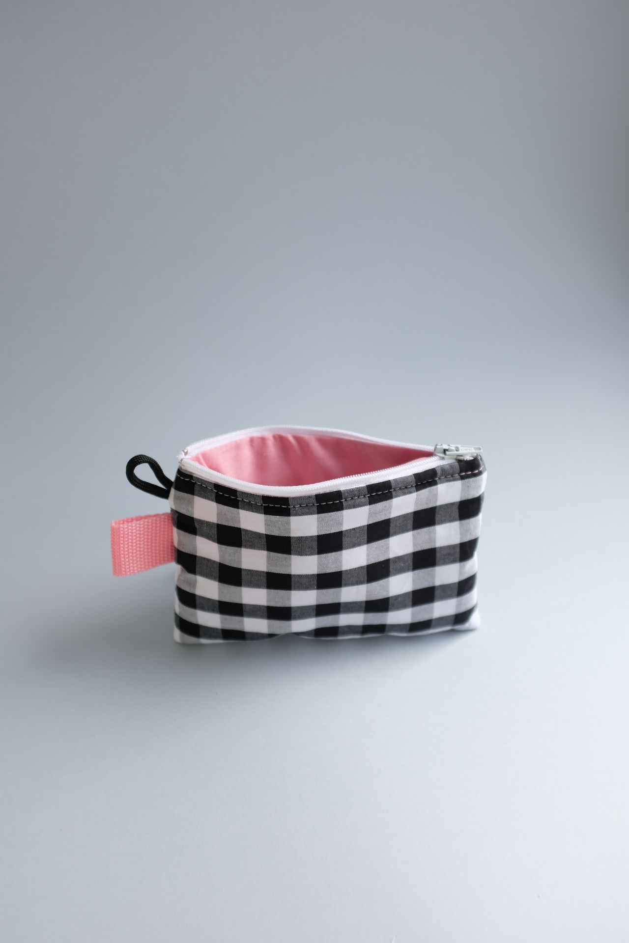 TIPOCHETTE MINI - Porte monnaie vichy & rose