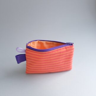 TIPOCHETTE MINI - Porte monnaie à rayures orange