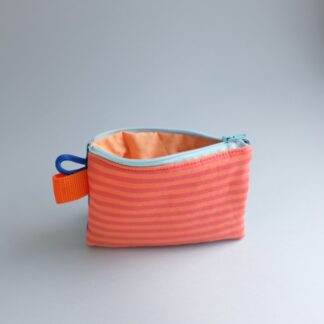 TIPOCHETTE MINI - Porte monnaie rayures orange & bleu