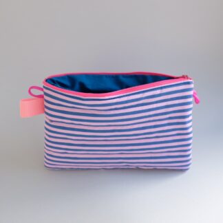 TIPOCHETTE - Pochette zippée matelassée rose & bleu
