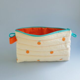 TIPOCHETTE - Pochette zippée matelassée "clémentines"