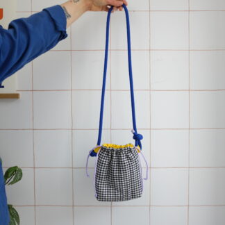 POTISAC - Petit sac Vichy Noir & Blanc