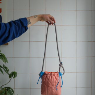 POTISAC - Petit sac à Rayures Orange