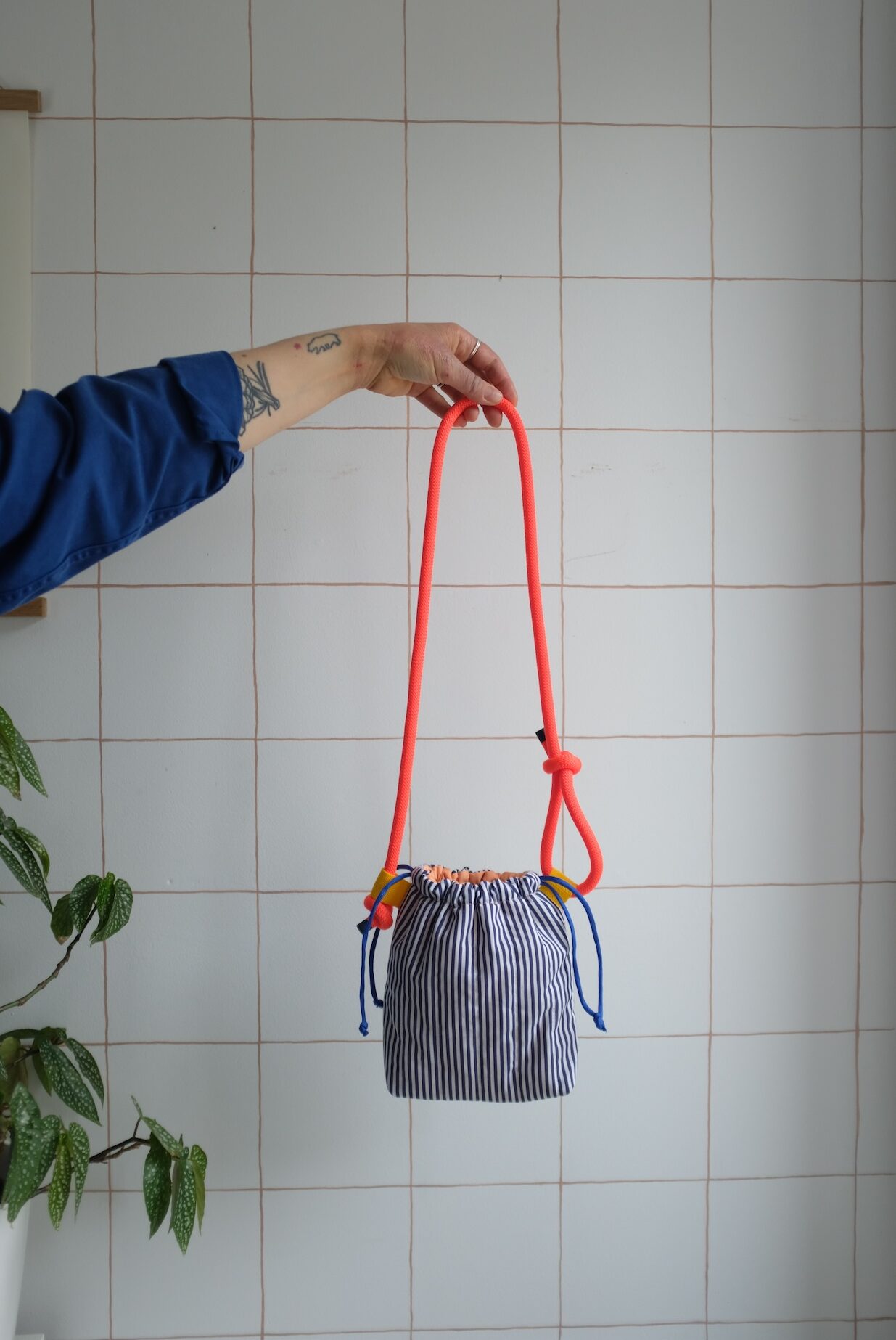POTISAC & GROSAC - Sacs à Rayures Bleu marine