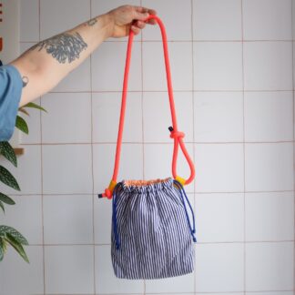 GROSAC - Sac Bleu marine à rayures