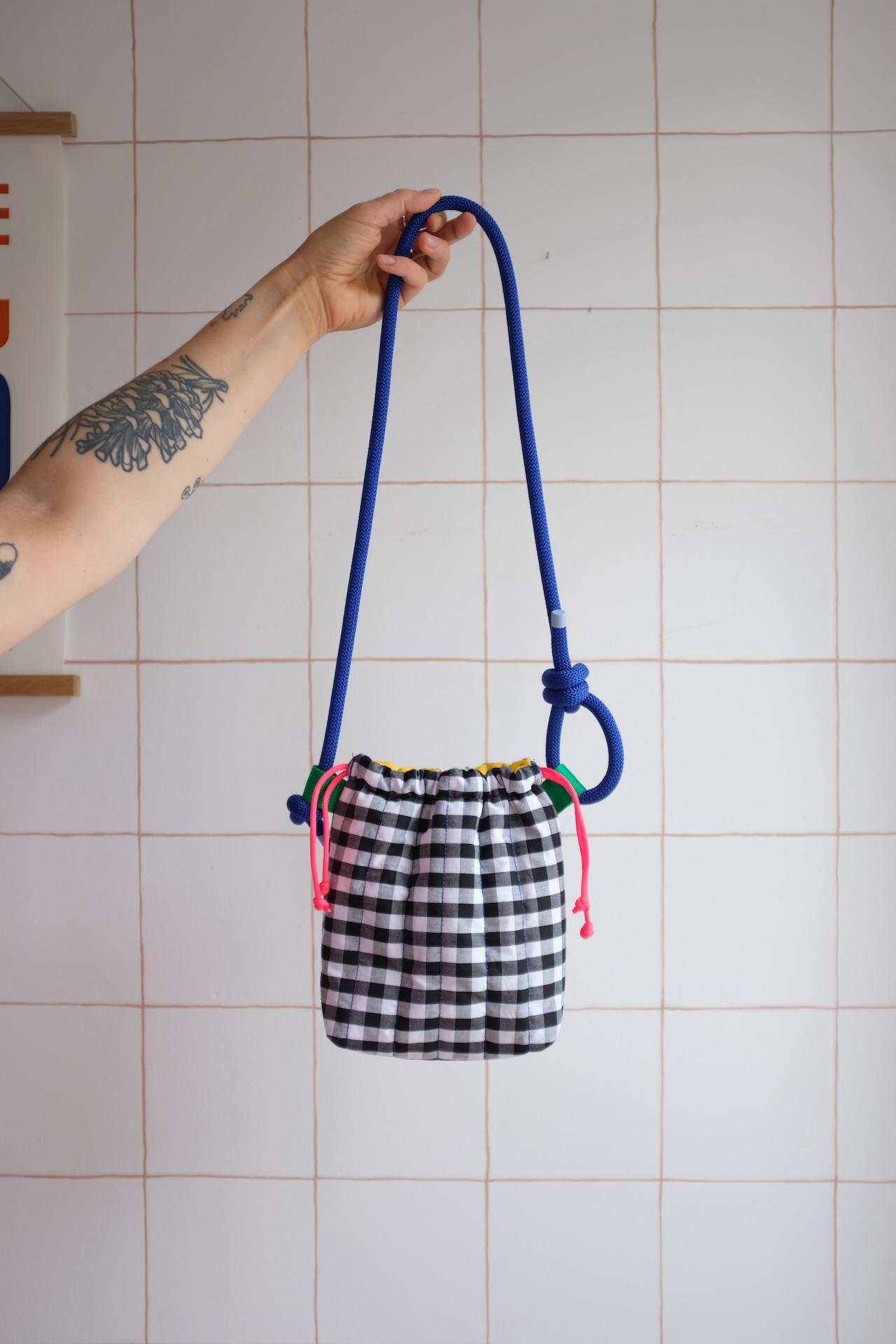 POTISAC - Petit sac Vichy gros carreaux